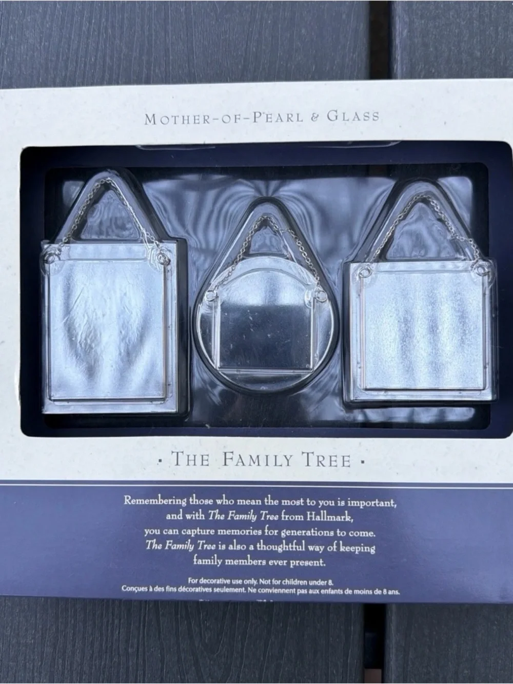 Vintage 2003 Hallmark Mother of Pearl Family Tree Starter Kit Frames (Set of 3)